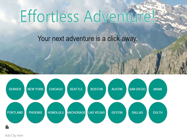 Project-1 effortless adventure